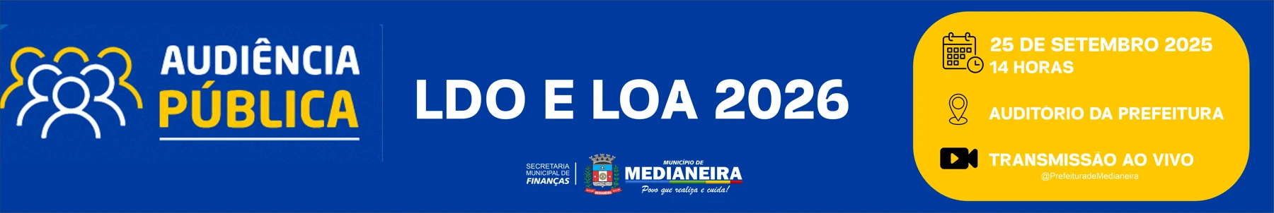 Banner Audiência LDO LOA