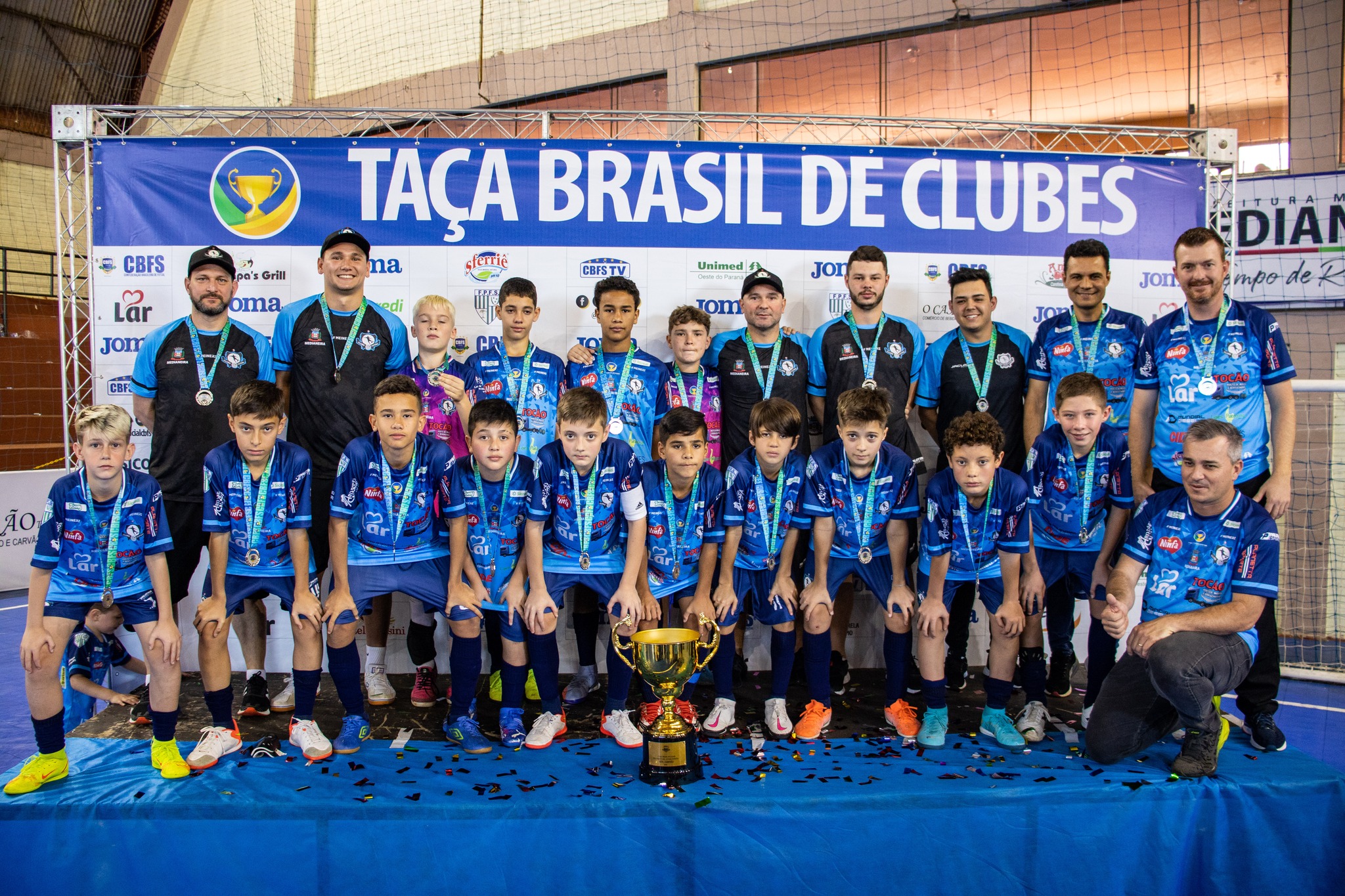 Reportagem no futsal Sub-13, no dia 12 de maio. 